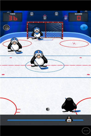 企鹅打冰球